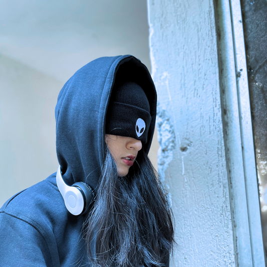 Black Alien Beanie