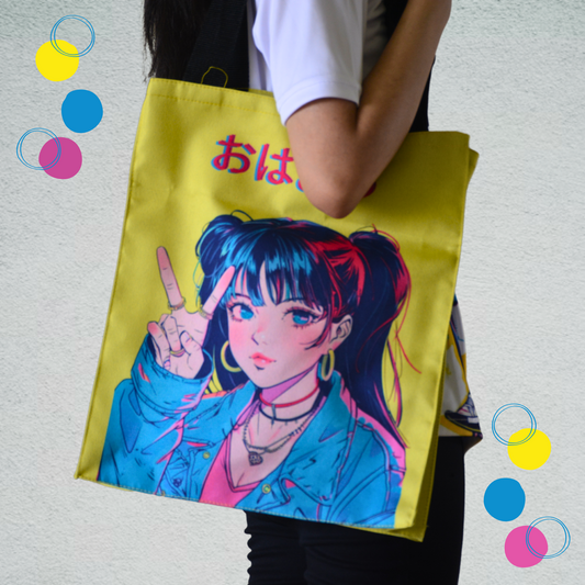Ohayo Anime Tote Bag