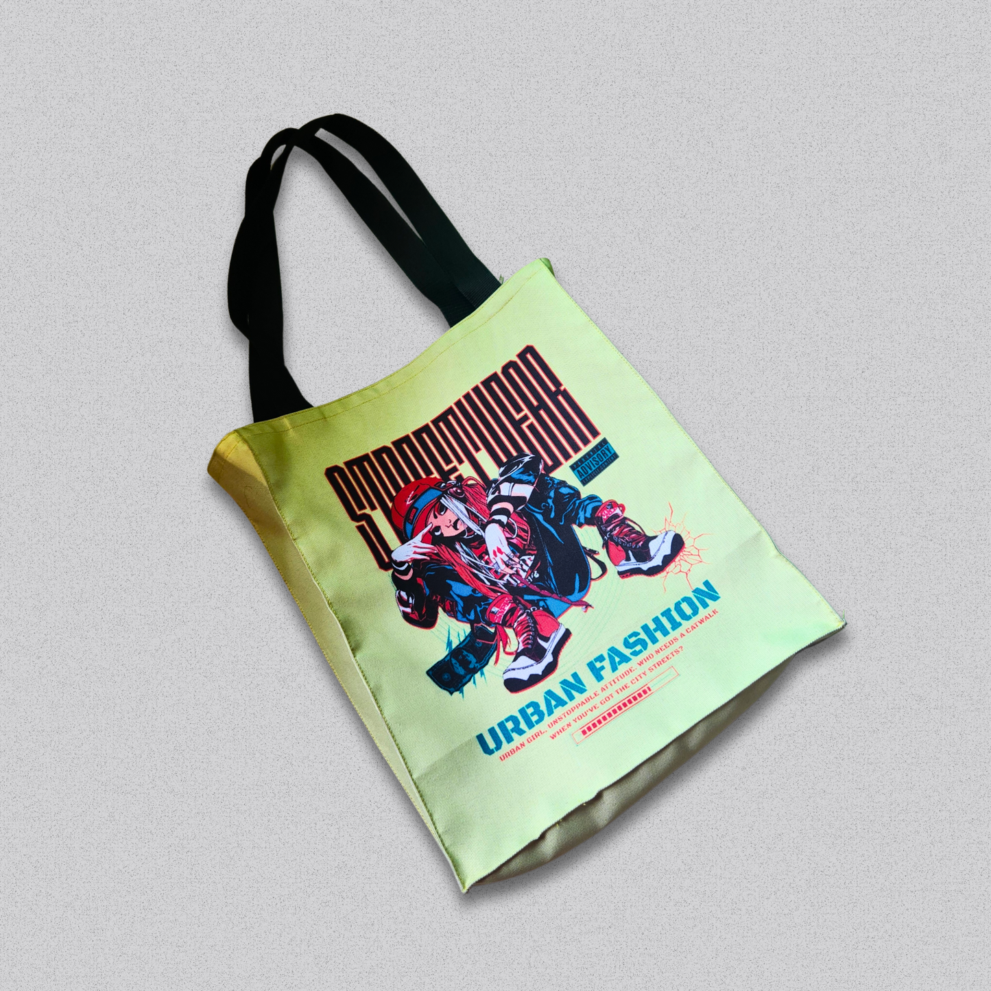 Graffiti Girl Tote Bag