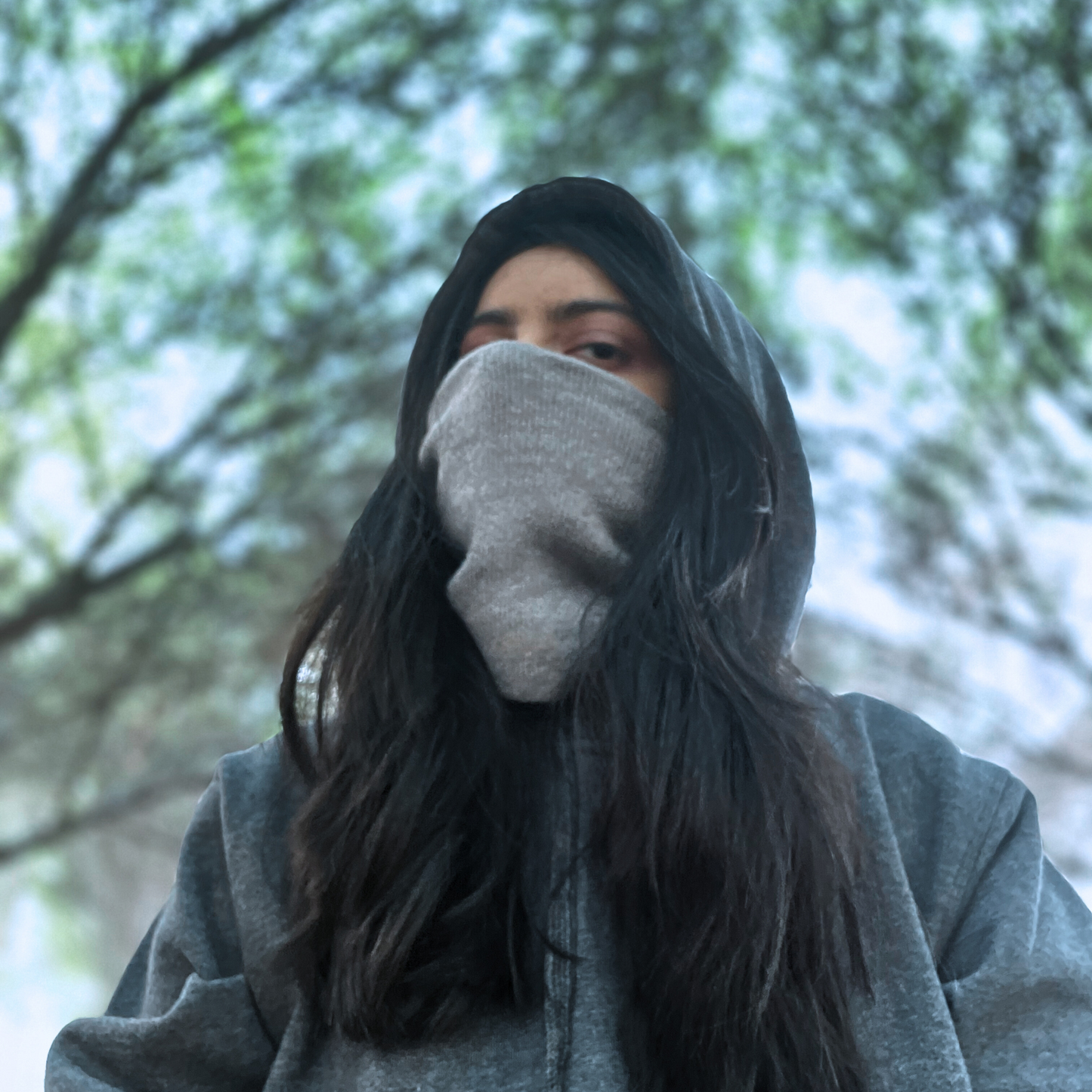 Gray Pullover Hoodie